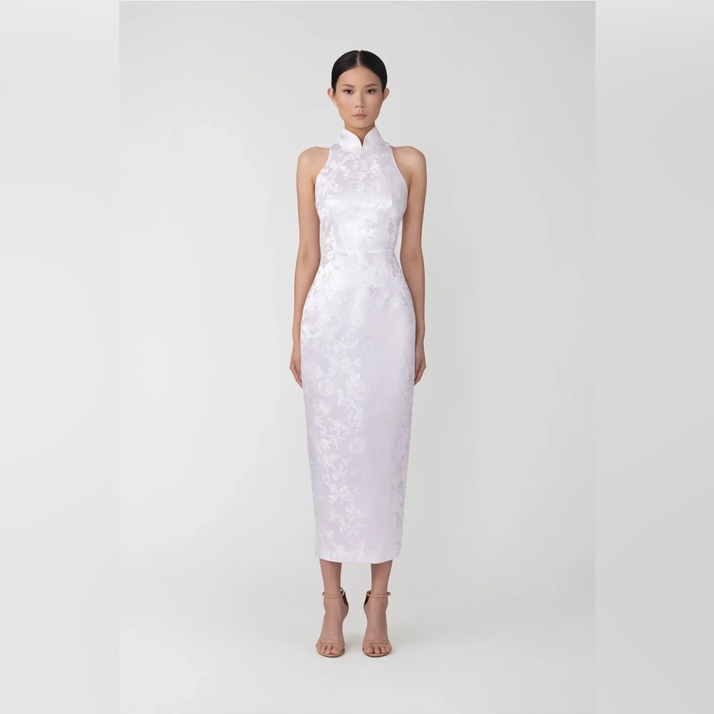 Jill Chinese Jacquard Pencil Dress